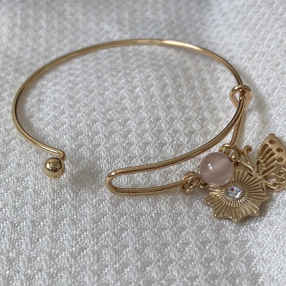 Bangle charm bracelet butterfly - Picture 2 of 4